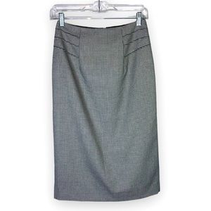 ANTONIO MELANI Charcoal Checkered Pencil Skirt